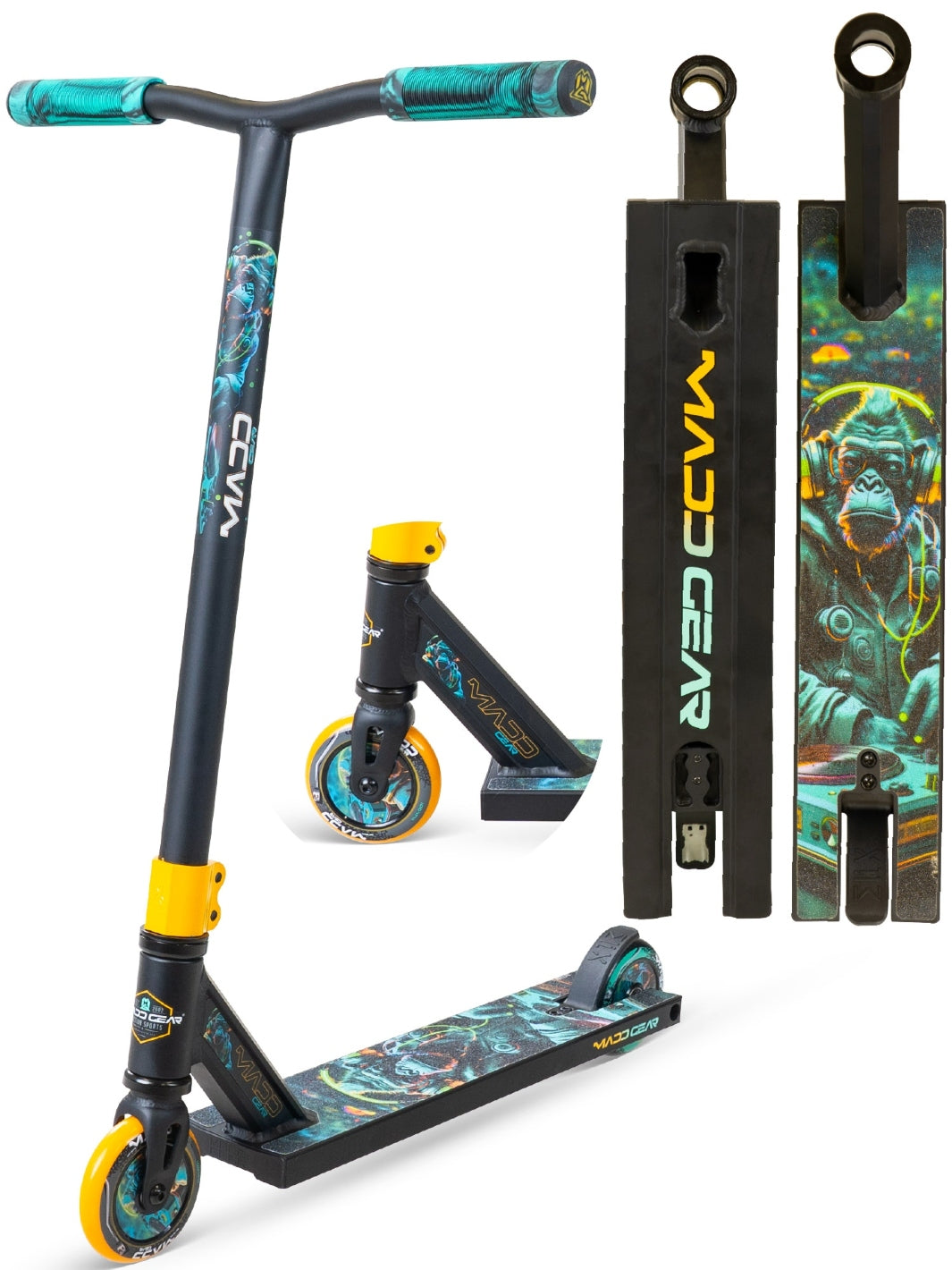 MADD GEAR MG2 OBSIDIAN SCOOTER GORILLA TUNES – Madd Gear NZ