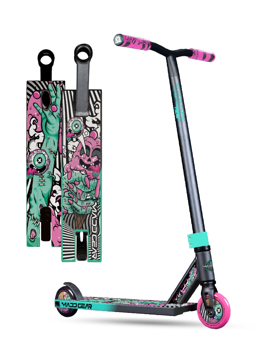 ●MAD WISDOM MADD CARVE ULTIMATE SCOOTER MINT CHOC ZOMBIE – Madd Gear NZ