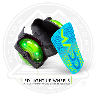 MADD GEAR LIGHT-UP ROLLERS GREEN / BLUE