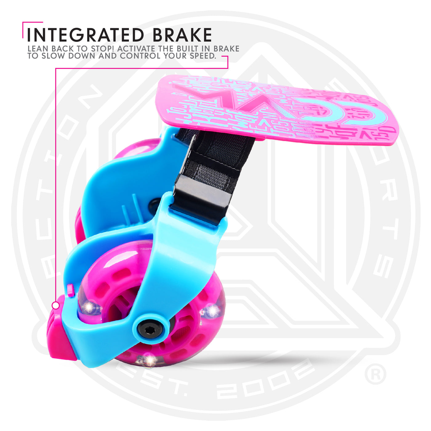 MADD GEAR LIGHT UP ROLLERS PINK / BLUE