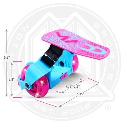 MADD GEAR LIGHT UP ROLLERS PINK / BLUE