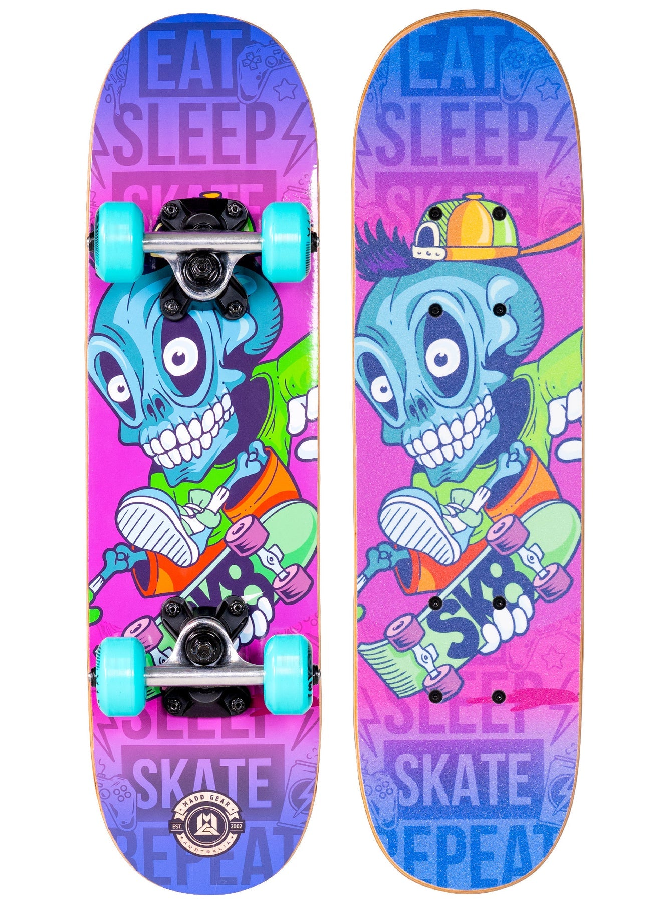 MADD GEAR 22" LOCKER BOARD EAT SLEEP SKATE