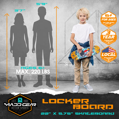 MADD GEAR 22" LOCKER BOARD GAMER