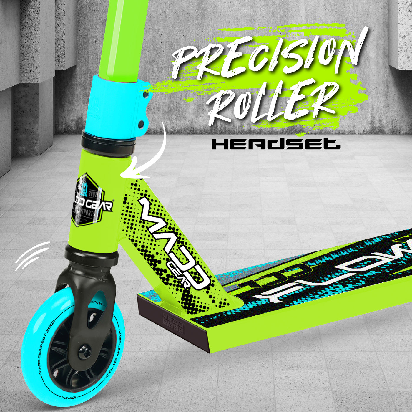 MADD CARVE FLOW-X SCOOTER GREEN TEAL