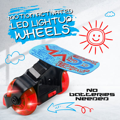 MADD GEAR LIGHT-UP ROLLERS RED / BLUE