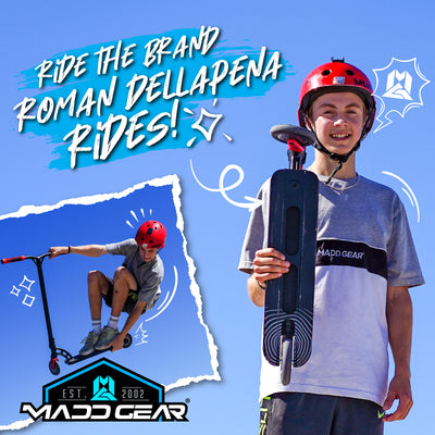 Madd Gear Origin Shredder Pro Stunt Trick Scooter Boys Girls Kids Roman Dellapena