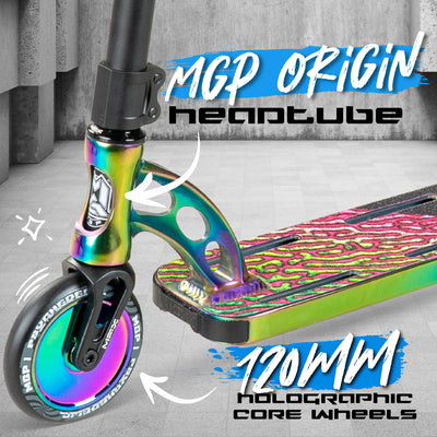 Madd Gear Smooth Riding Lightweight VX10 VX9 Origin Team Pro Stunt Scooter Skatepark 120mm Wheels Neochrome