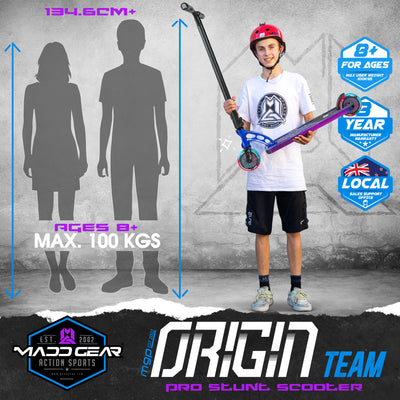 Madd Gear Neo Hydra Origin Team Pro Stunt Scooter Complete High Quality Blue Purple Pink