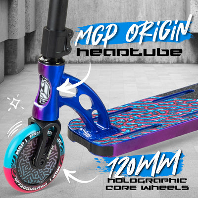 Madd Gear Smooth Riding Lightweight VX10 VX9 Origin Team Pro Stunt Scooter Skatepark 120mm Wheels Blue Purple Pink Neo Hydra