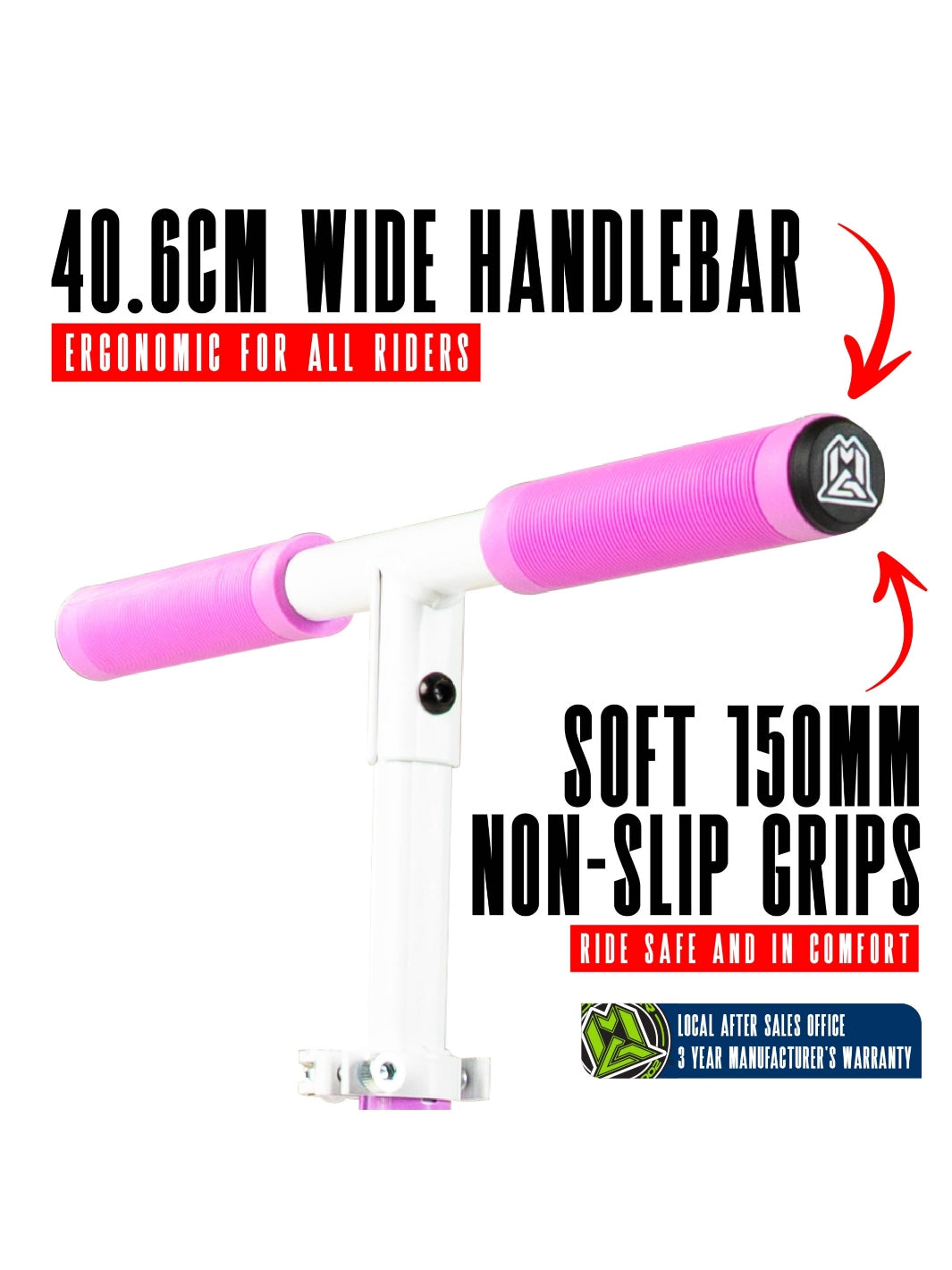 MADD GEAR METRO RUSH 125 SCOOTER WHITE / LAVENDER