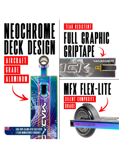 MADD GEAR KICK EXTREME SCOOTER NEOCHROME