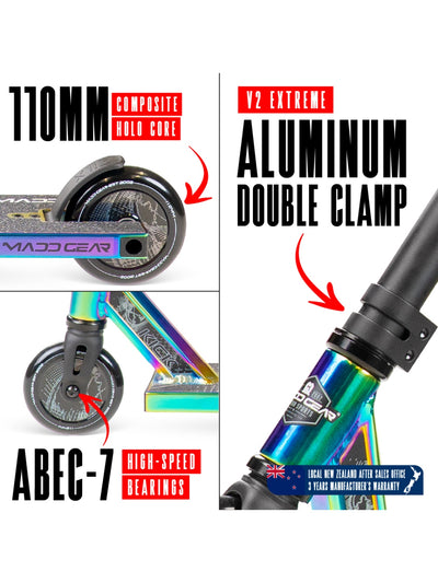 MADD GEAR KICK EXTREME SCOOTER NEOCHROME