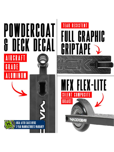 MADD GEAR KICK PRO-X SCOOTER BLACK