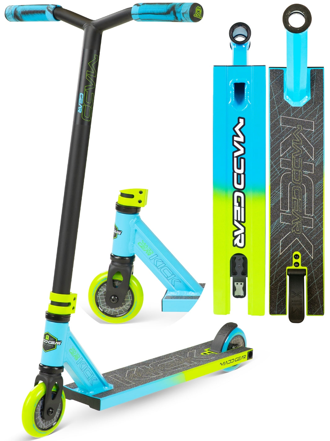 MADD GEAR KICK PRO-X SCOOTER BLUE / GREEN
