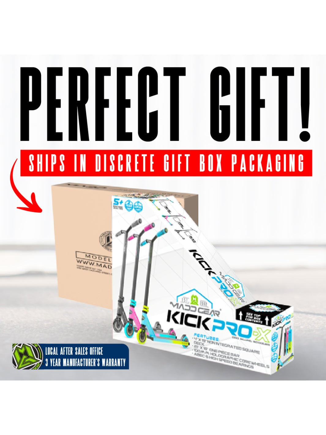 MADD GEAR KICK PRO-X SCOOTER PINK / TEAL