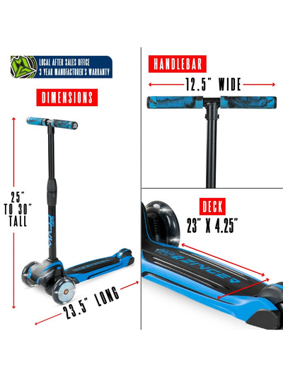 MADD GEAR ZINGER 3 WHEELED SCOOTER BLUE