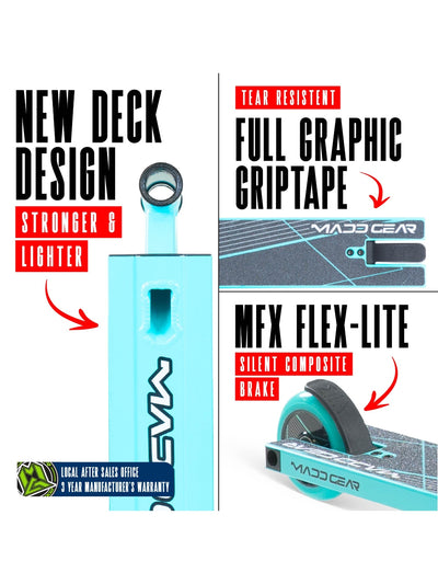 MADD GEAR MG1 RAVEN SCOOTER TEAL / BLACK