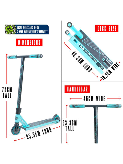 MADD GEAR MG1 RAVEN SCOOTER TEAL / BLACK