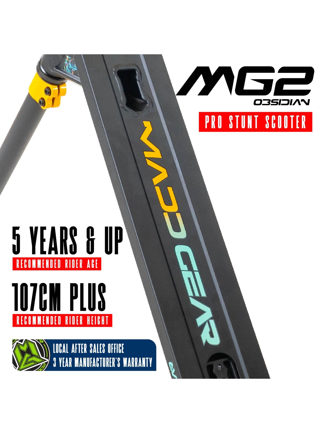 MADD GEAR MG2 OBSIDIAN SCOOTER GORILLA TUNES – Madd Gear NZ