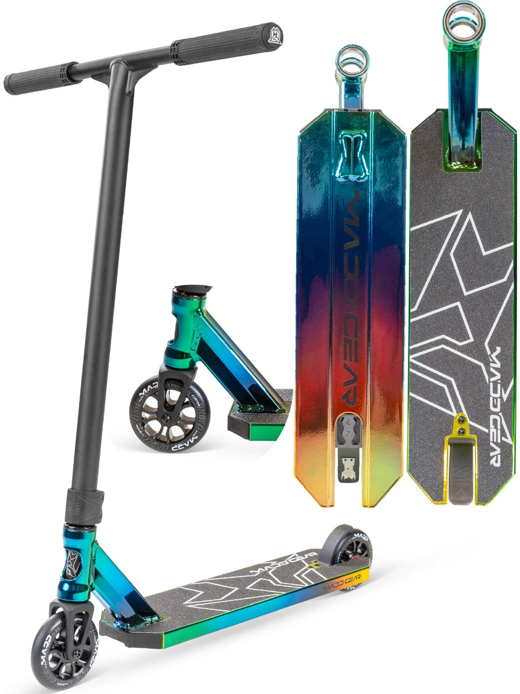 MADD GEAR MG6 KINETIC SCOOTER NEOCHROME