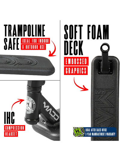 MADD GEAR BOUNCE TRAMPOLINE SCOOTER BLACK / BLACK