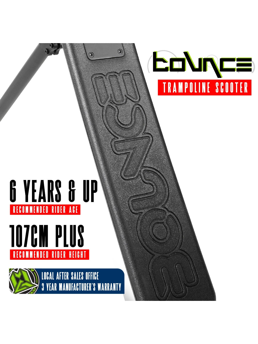 MADD GEAR BOUNCE TRAMPOLINE SCOOTER BLACK / BLACK