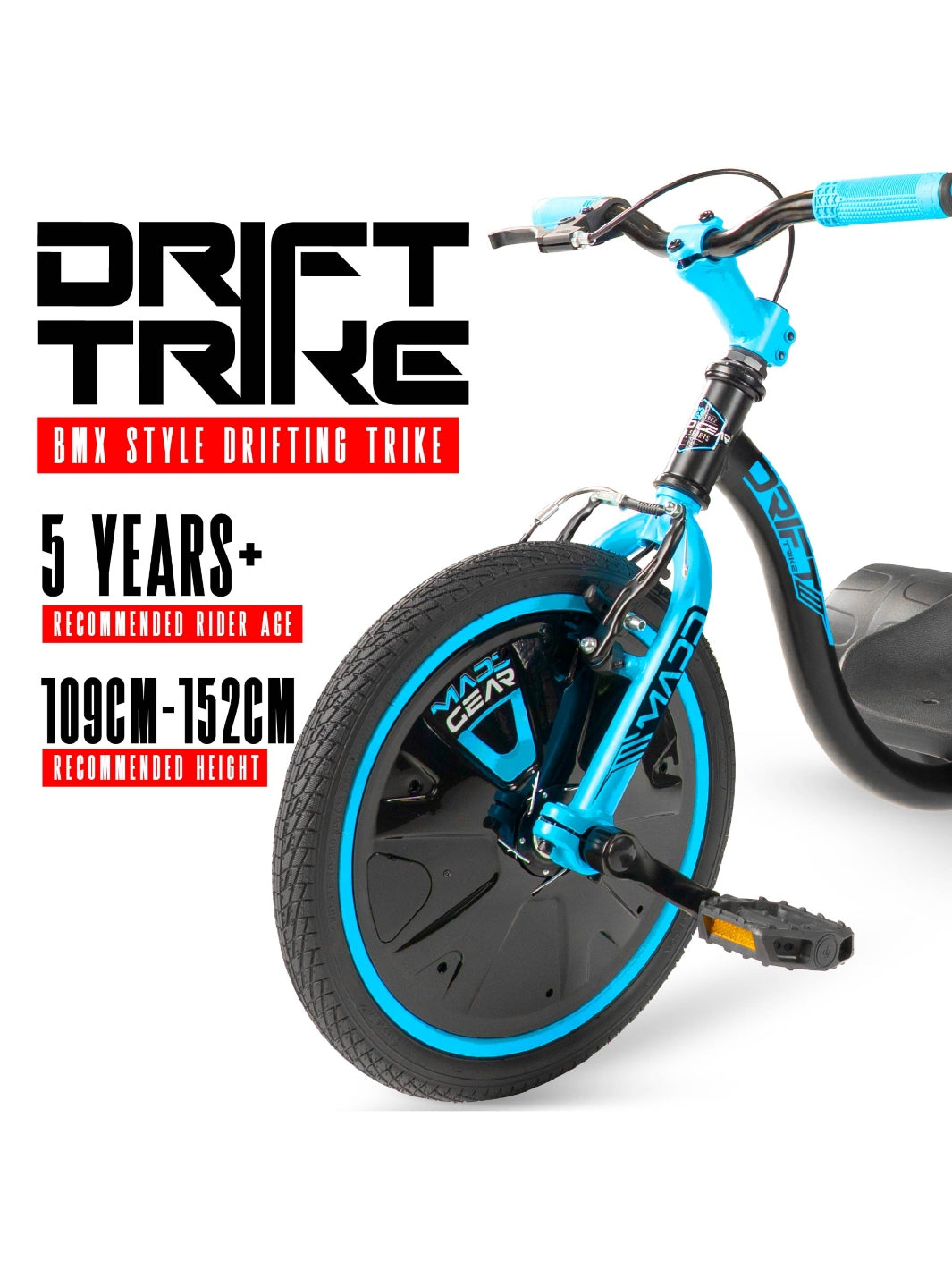 madd gear mini drift trike MADD GEAR MINI DRIFT TRIKE BLUE / BLACK – Madd Gear NZ