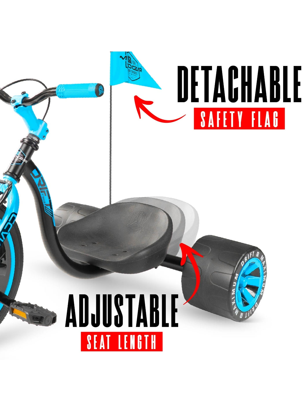 MADD GEAR MINI DRIFT TRIKE BLUE / BLACK
