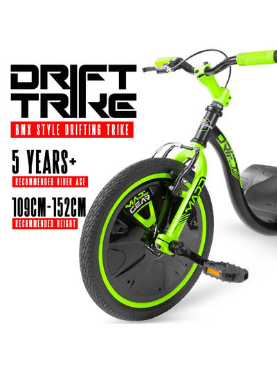 MADD GEAR MINI DRIFT TRIKE GREEN / BLACK