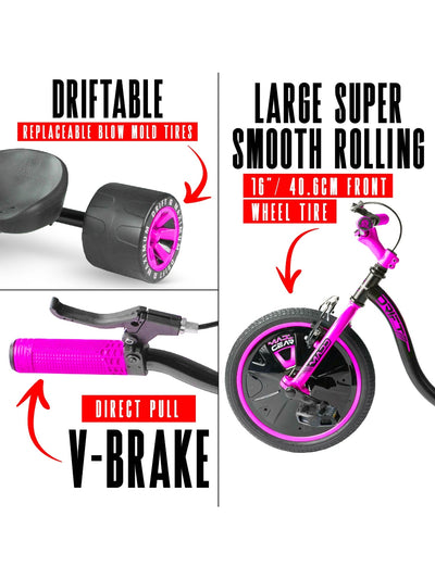 MADD GEAR MINI DRIFT TRIKE PINK / BLACK
