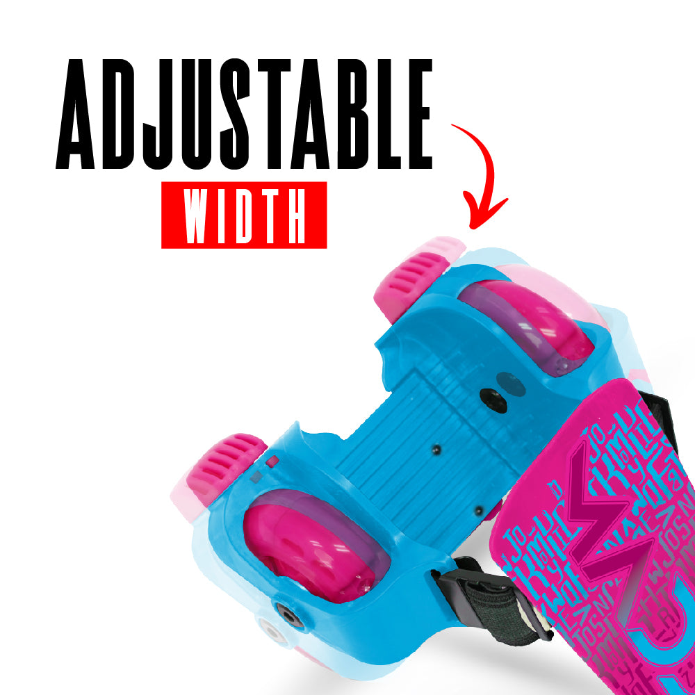 MADD GEAR LIGHT UP ROLLERS PINK / BLUE