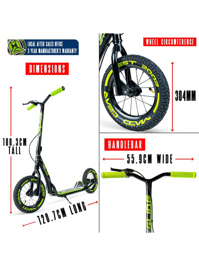 MADD GEAR METRO GLIDE 300 BLACK / GREEN