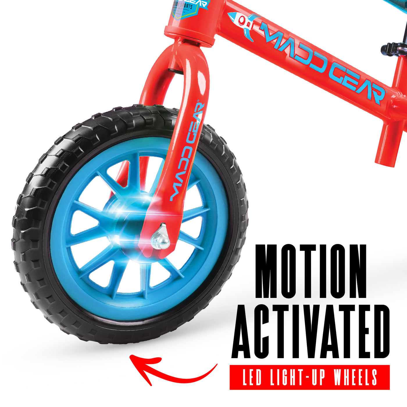 MADD GEAR MY 1ST ZBIKE LIGHT UP WHEEL COMBO RED BLUE