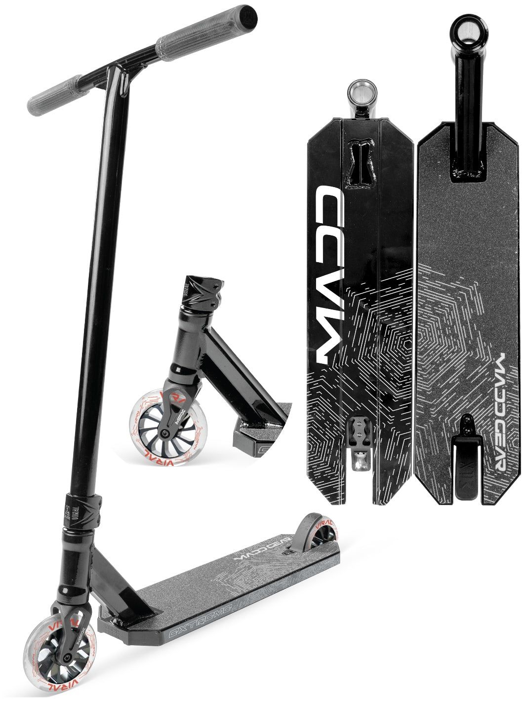 MADD GEAR VIRAL EXTREME SCOOTER BLACK SHADOW