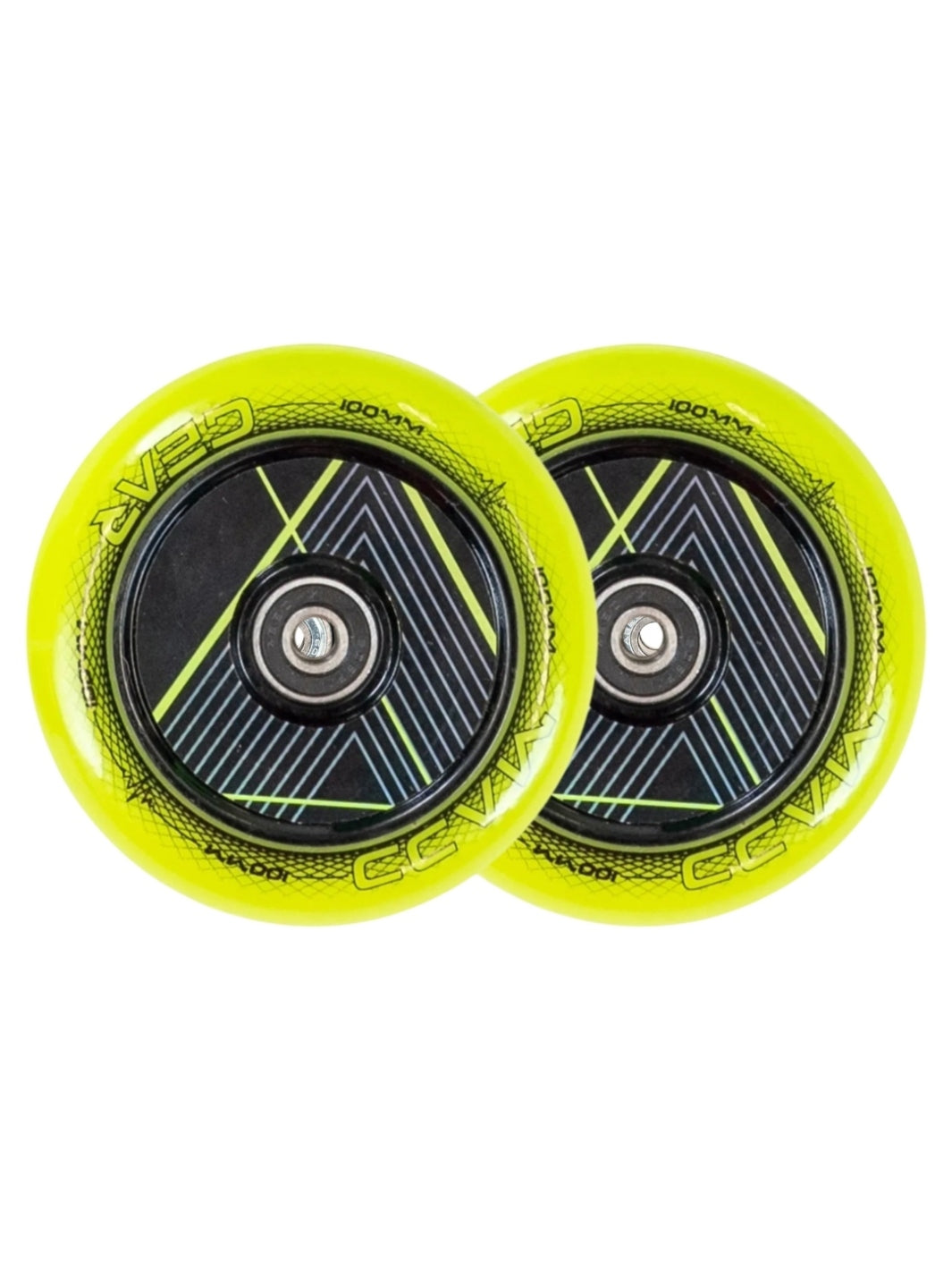 MADD GEAR 100MM RAVEN HOLLOW CORE WHEEL GREEN