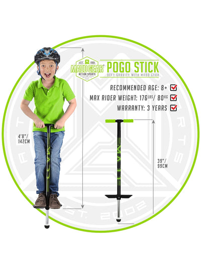 MADD HATTER POGO STICK GREEN / BLACK
