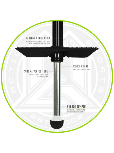 MADD HATTER POGO STICK GREEN / BLACK