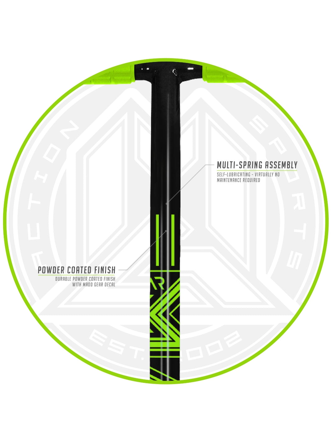 MADD HATTER POGO STICK GREEN / BLACK