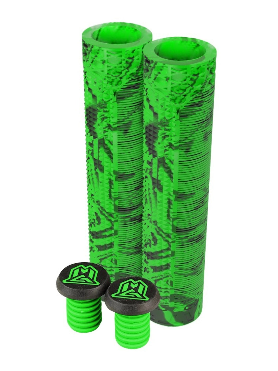 MADD GEAR 150MM TRIFECTA GRIPS GREEN