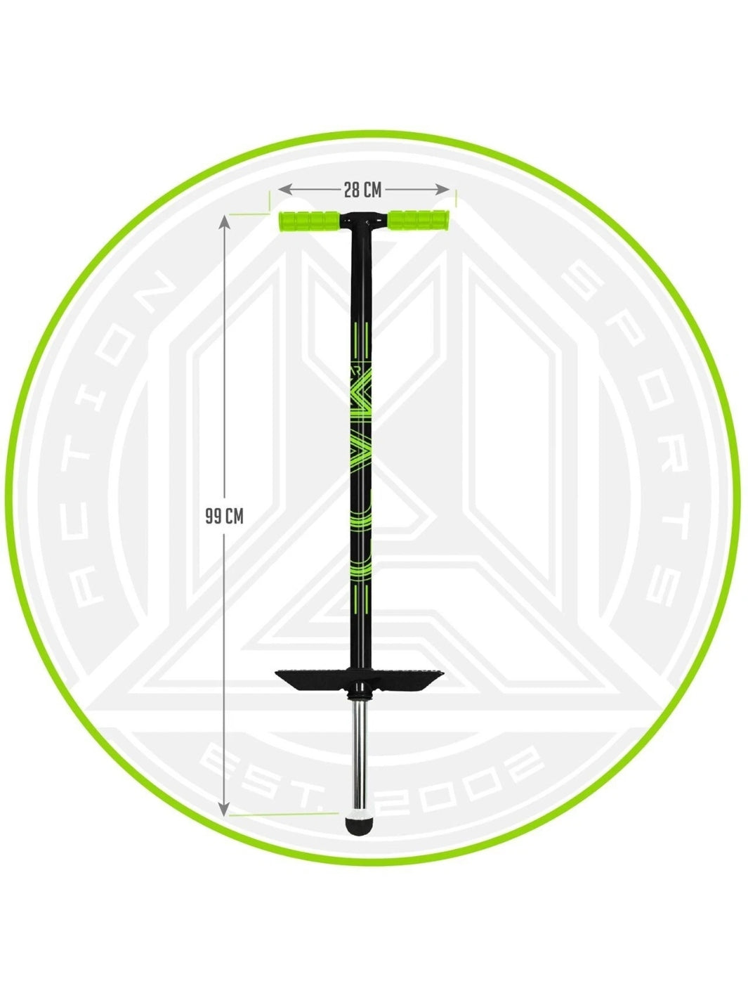 MADD HATTER POGO STICK GREEN / BLACK